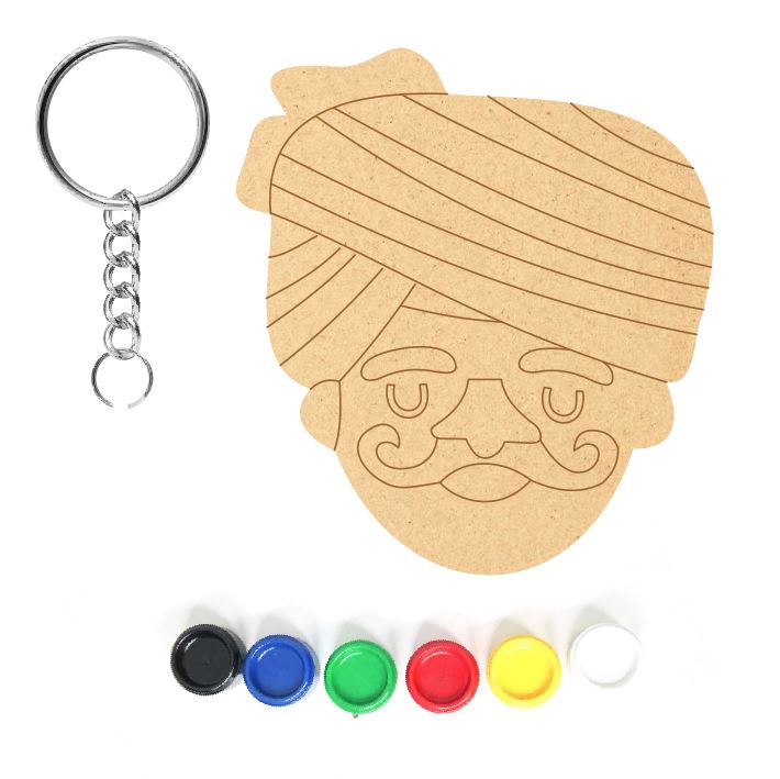 DIY MDF Keychain - Turban 3
