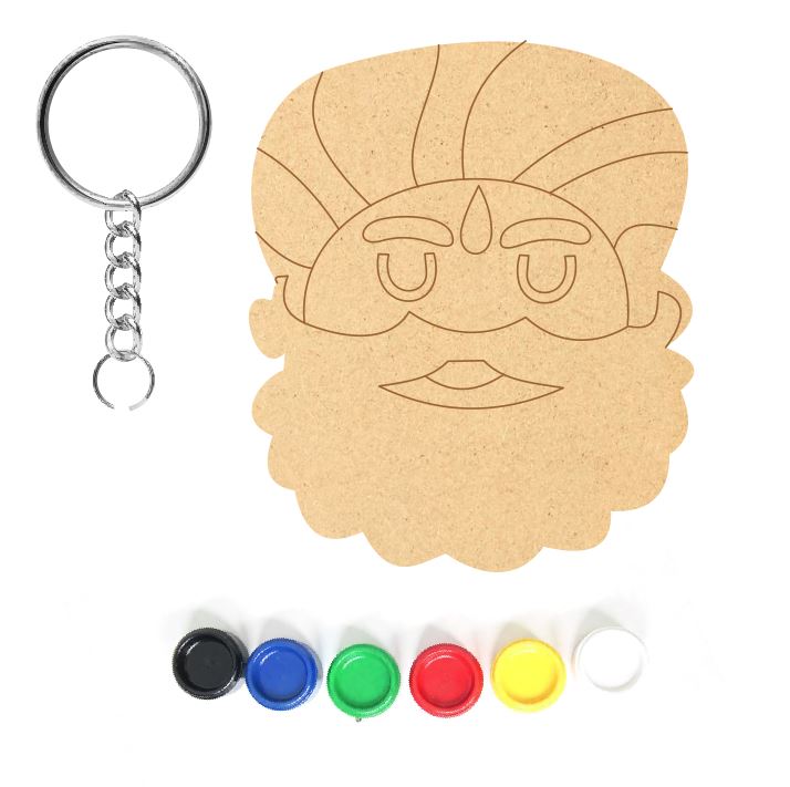 DIY MDF Keychain - Turban 5