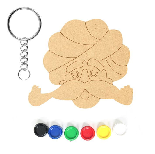 DIY MDF Keychain - Turban 6