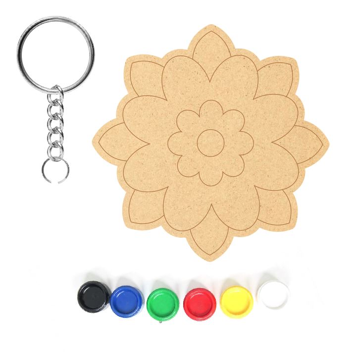 DIY MDF Keychain - Flower
