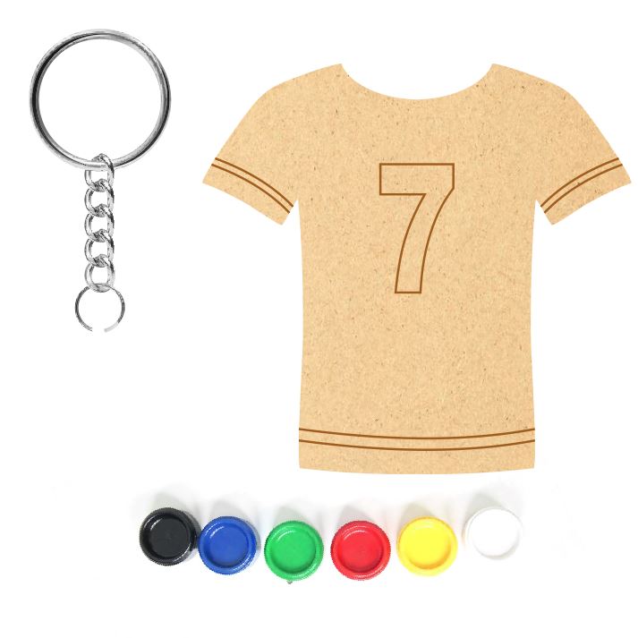 DIY MDF Keychain - Jersey No. 7