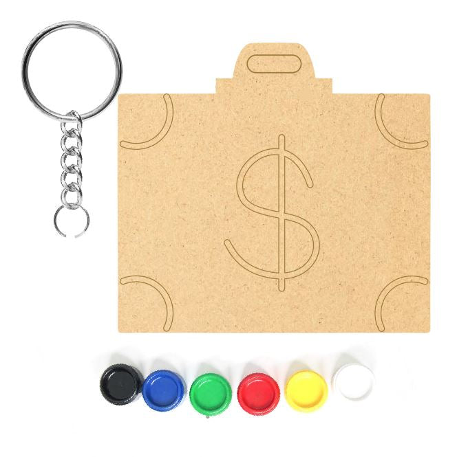 DIY MDF Keychain - Money Briefcase