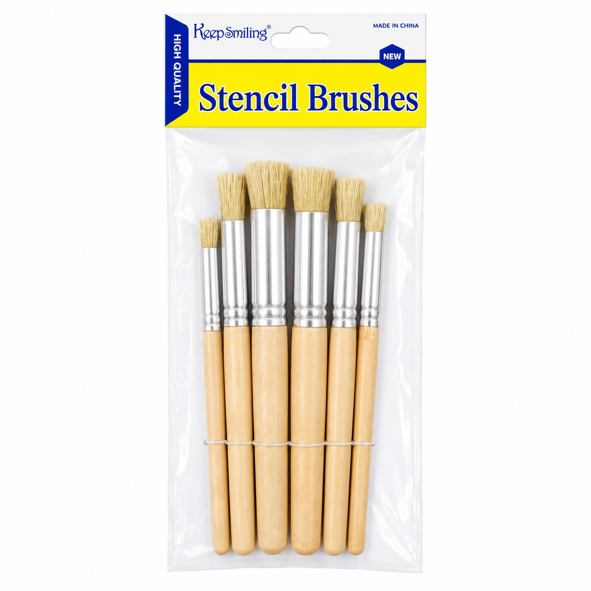 Keep Smiling Stencil Brush Set