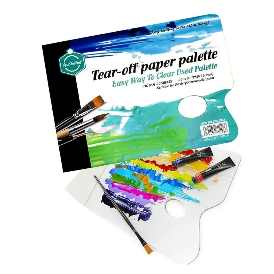 Keep Smiling Tear-Off Paper Palette Sheet 30