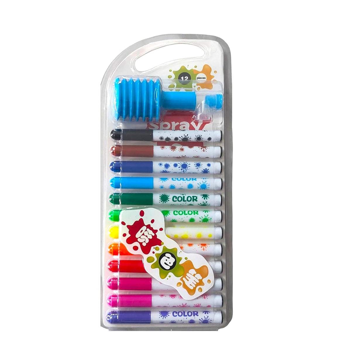 Kids 12 Colour Pen Spray Set