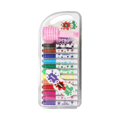 Kids 12 Colour Pen Spray Set