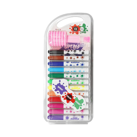 Kids 12 Colour Pen Spray Set