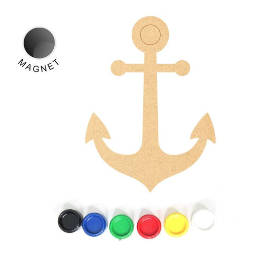 DIY MDF Fridge Magnet - Anchor
