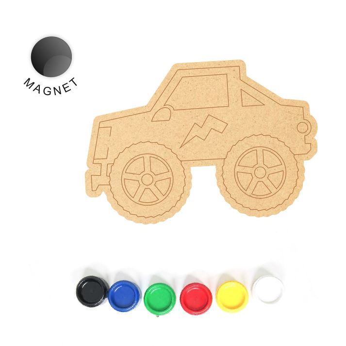 DIY Monster Truck Fridge Magnet Kit