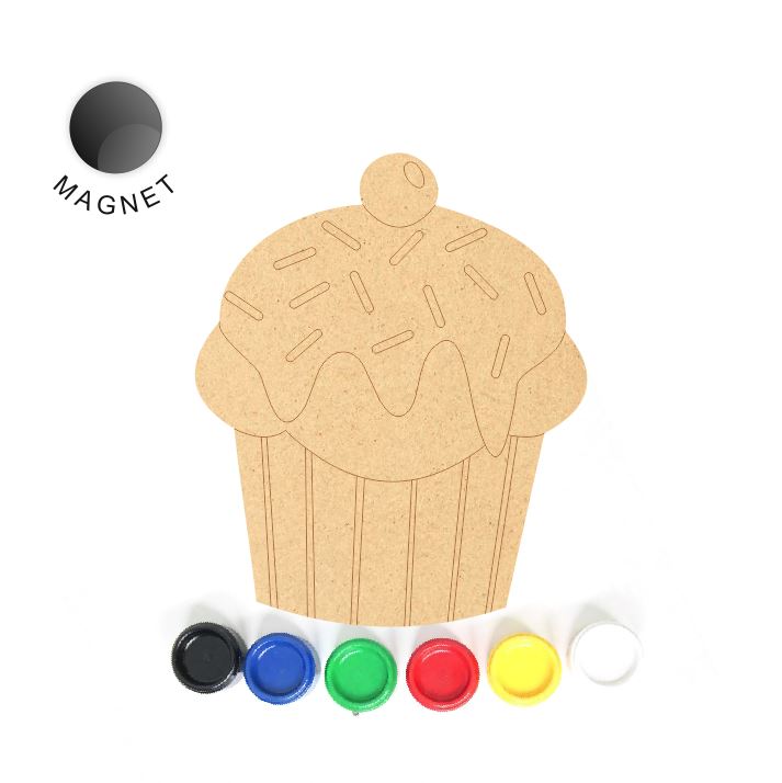 DIY Cupcake Fridge Magnet Kit for Kids