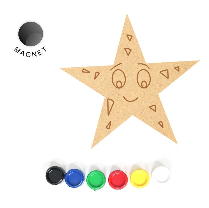 DIY MDF Fridge Magnet - Starfish