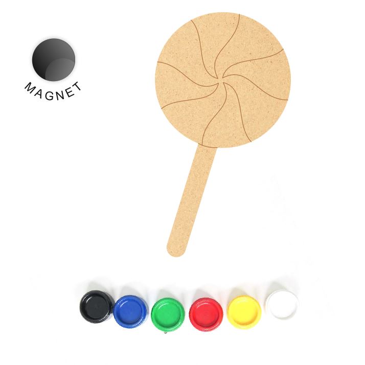 DIY MDF Fridge Magnet - Candy