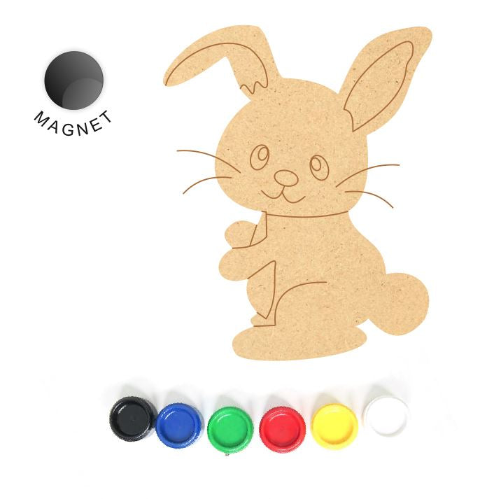 DIY MDF Fridge Magnet - Rabbit