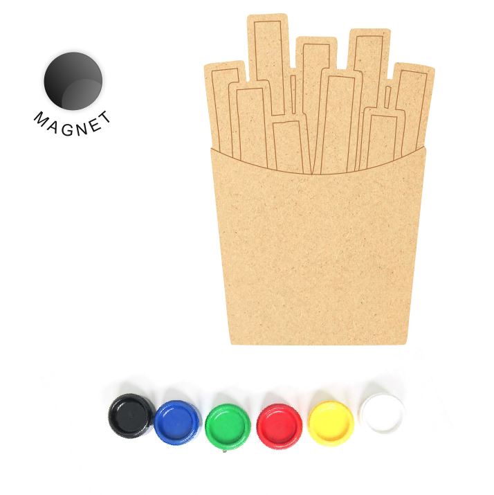 DIY French Fries Fridge Magnet Kit for Kids