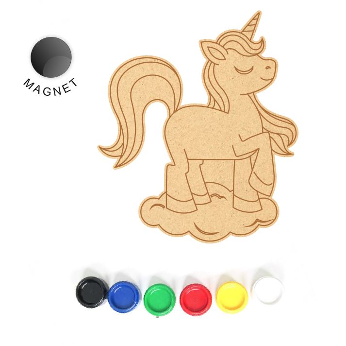 DIY MDF Fridge Magnet - Unicorn 5
