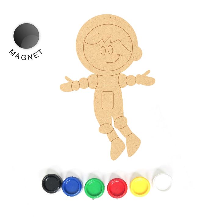 DIY MDF Fridge Magnet - Astronaut 2