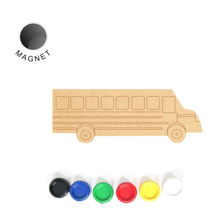DIY Bus Fridge Magnet Kit for Kids