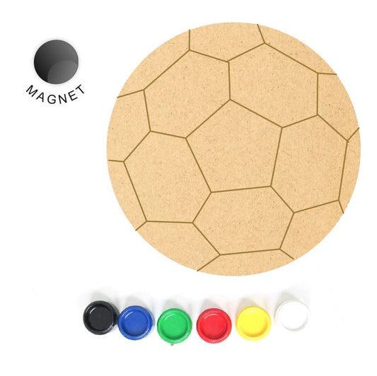 DIY MDF Fridge Magnet - Football