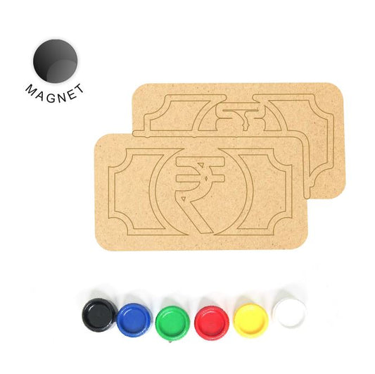 DIY MDF Fridge Magnet - Rupee Notes