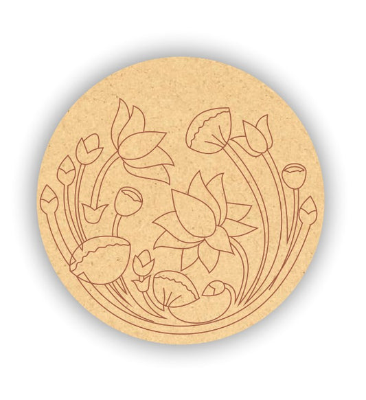 Pre Marked Mdf Lotus Art 2