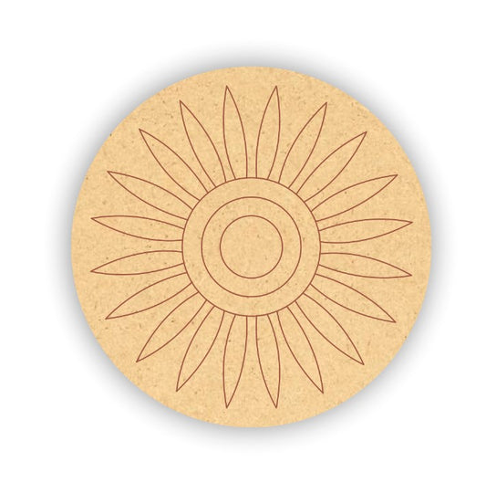 Pre Marked Mdf Mandala Art 16