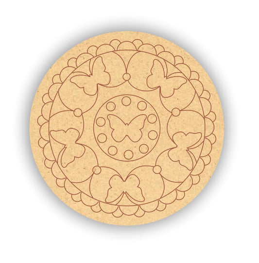 Pre Marked Mdf Mandala Art 19