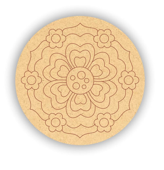 Pre Marked Mdf Mandala Art 5