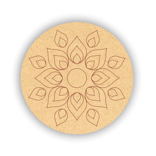 Pre Marked Mdf Mandala Art 7