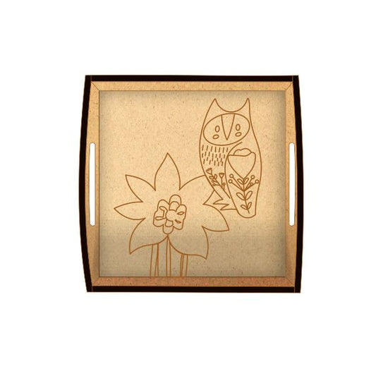 DIY MDF Tray - Owl