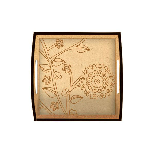 DIY MDF Tray - Flower