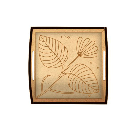 DIY MDF Tray - Flower 3