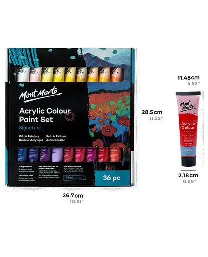 Mont Marte Acrylic Paints 36 X 36 ml