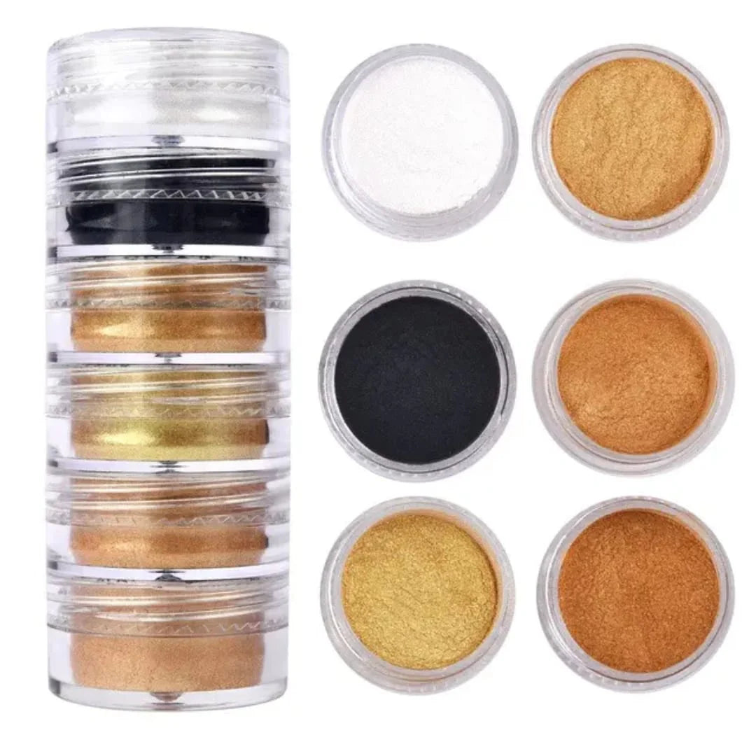 6-in-1 Premium Mica Powder Set