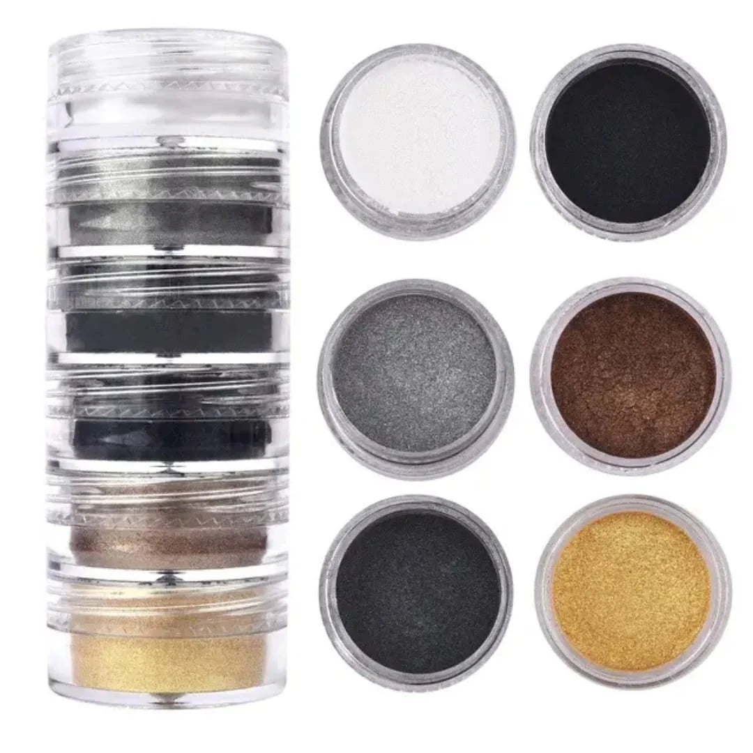 6-in-1 Premium Mica Powder Set