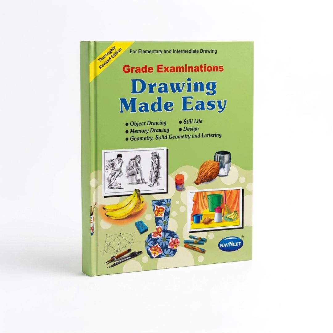 NAVNEET Drawing Made Easy Book for Elementary and Intermediate