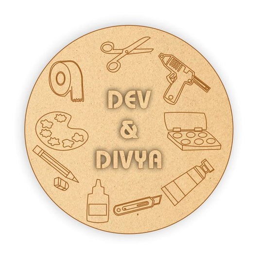 Kids Name Plate - Art