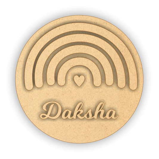 Kids Name Plate - Rainbow