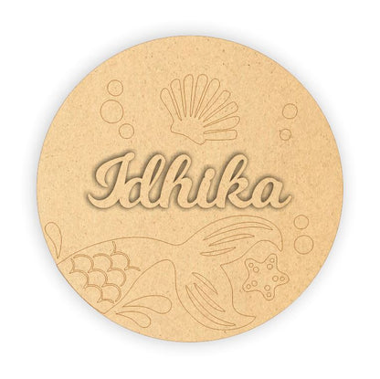 Kids Name Plate - Mermaid