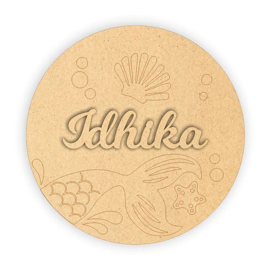 Kids Name Plate - Mermaid