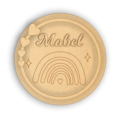 Kids Name Plate - Rainbow 2