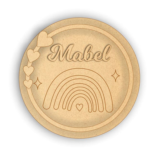 Kids Name Plate - Rainbow 2