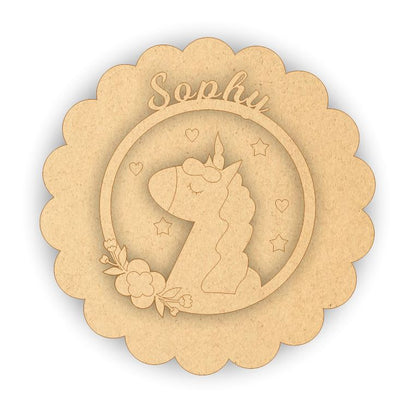 Kids Name Plate - Unicorn 2