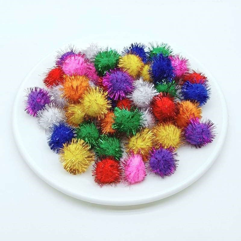 Pompom Balls Glitter 500pcs