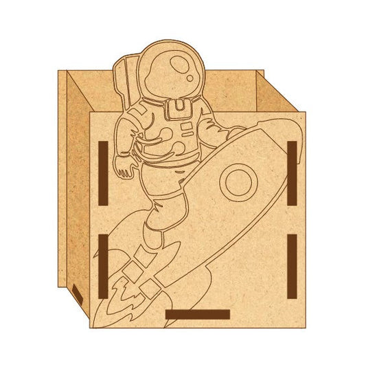 MDF Pen Stand Astronaut