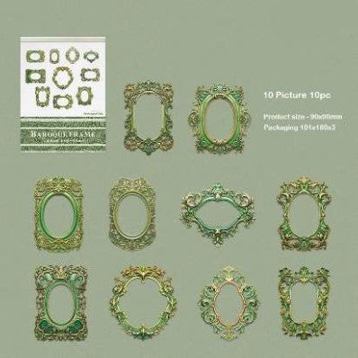 Baroque Frame Retro Paper