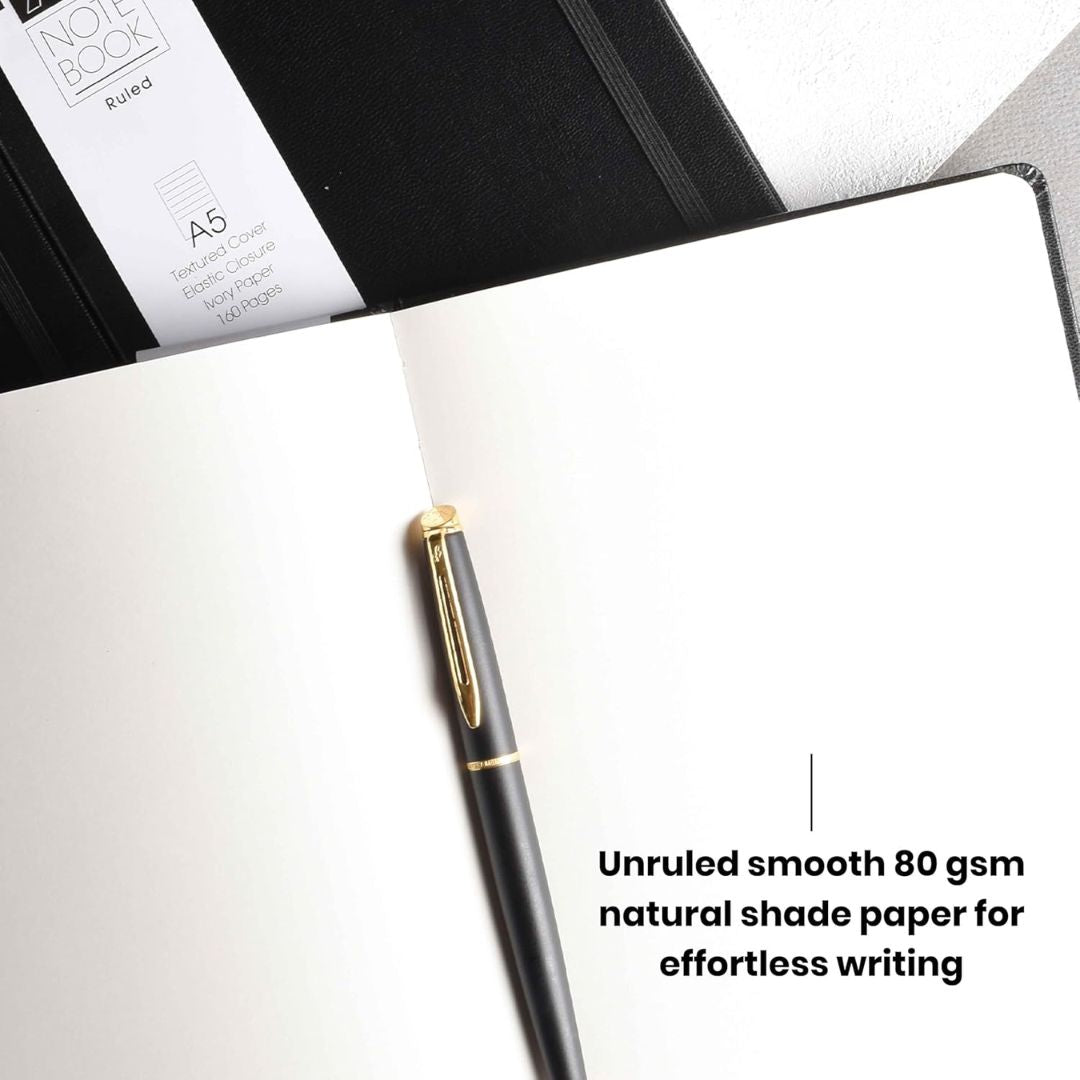 Scholar Zafiro Notebook - 80 gsm Premium Leather Finish Cover