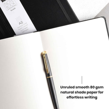 Scholar Zafiro Notebook - 80 gsm Premium Leather Finish Cover
