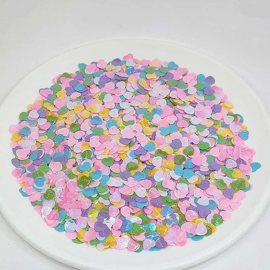 Heart Sequins 10mm, 10g