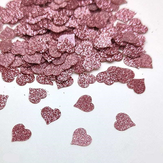 Glitter Heart Sequins 7mm, 10g
