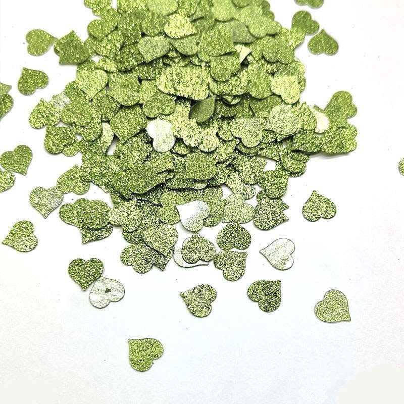 Glitter Heart Sequins 7mm, 10g